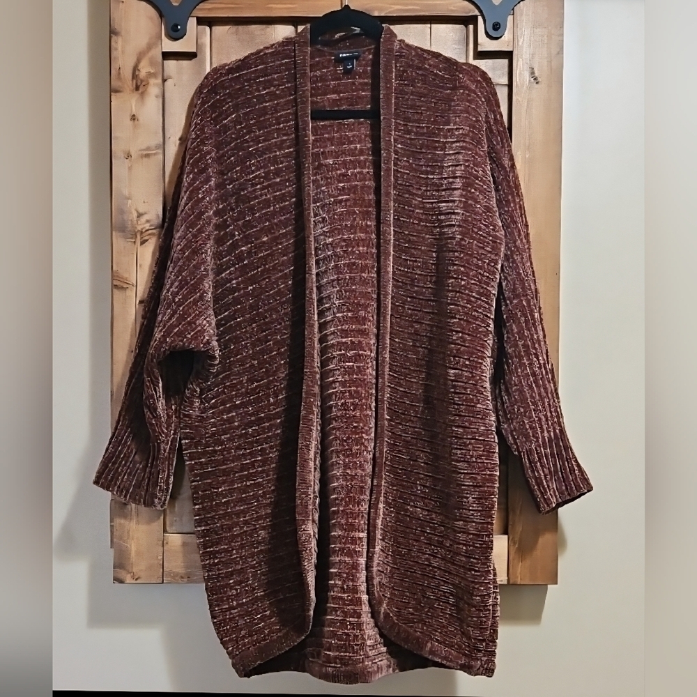 Torrid Brown Chenille Cocoon Sweater Cardigan 1X